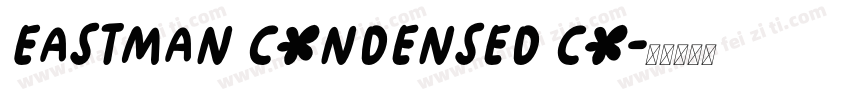 Eastman Condensed Co字体转换